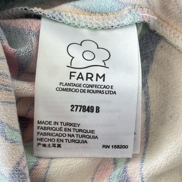 Farm Rio for Anthropologie banana print faux wrap skirt - Picture 5 of 9